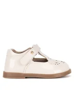 Buty dla dziewczynek - Nelli Blu Półbuty CM240710-25 Beżowy - miniaturka - grafika 1