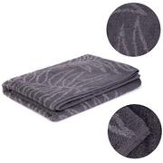 Ręczniki - Ręcznik ŁAZIENKOWY kąpielowy WILDAY szary w liście 70x130cm HOMLA - miniaturka - grafika 1