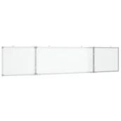 Tablice interaktywne - vidaXL Tablica magnetyczna, składana, 200x40x1,7 cm, aluminiowa - miniaturka - grafika 1