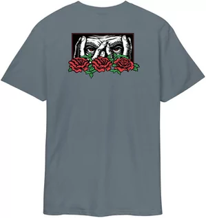 Koszulki męskie - t-shirt męski SANTA CRUZ DRESSEN ROSES EVER-SLICK TEE Iron - grafika 1