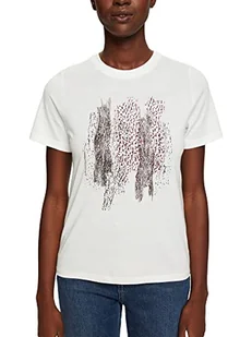 ESPRIT Collection Damska koszulka 102EO1K316, 110/OFF White, M - Koszulki i topy damskie - miniaturka - grafika 1