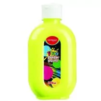 Farba plakatowa fluorescencyjna żółta 300ml - Farby i media malarskie - miniaturka - grafika 1