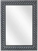 Lustra - Lustro w rzeźbionej ramie postarzana czerń H0-P48 - miniaturka - grafika 1