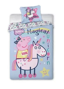 Faro Pościel Licencyjna nr 1457 Świnka Peppa 160x200NP 2 części 1202059 - Pościel - miniaturka - grafika 1