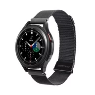 Akcesoria do smartwatchy - Dux Ducis Magnetic Strap pasek do Samsung Galaxy Watch / Huawei Watch / Honor Watch / Xiaomi Watch (22mm band) magnetyczna opaska czarny (Milanese Version) - miniaturka - grafika 1