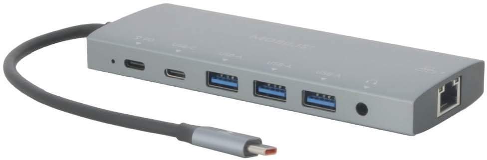 Stacja/replikator Mobilis Mobilis 020028 stacja dokująca Przewodowa USB 3.2 Gen 1 3.1 Gen 1 Type-C Szary