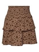 Spódnice - Vero Moda Girl Spódnica "Lora" w kolorze jasnobrązowym - miniaturka - grafika 1