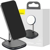 Ładowarki do telefonów - Baseus Ładowarka indukcyjna Swan Czarny - miniaturka - grafika 1