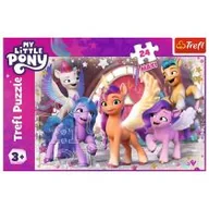 Puzzle - Puzzle 24 Maxi Wesoły dzień kucyków Trefl - miniaturka - grafika 1