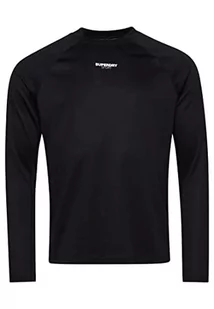 Superdry Train Mock Neck Top Koszulka męska, Czarny, S - Koszulki męskie - miniaturka - grafika 1