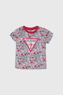 Koszulki dla dziewczynek - Guess t-shirt dziecięcy - grafika 1