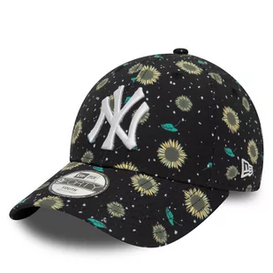 Czapka z daszkiem New Era Kids Floral Aop 940 Ne 60503478 S Czarny - Czapki dla dzieci - miniaturka - grafika 1