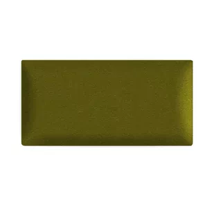 Panel ścienny 30 x 15 cm tapicerowany 3D Wezgłowie w kolorze oliwkowym - Meble modułowe i akcesoria - miniaturka - grafika 1