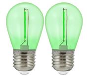 Żarówki LED - ZESTAW 2x LED Żarówka PARTY E27/0,3W/36V zielony - miniaturka - grafika 1