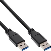 Kable USB - InLine Kabel USB Typ A męski A męski czarny 35220 - miniaturka - grafika 1