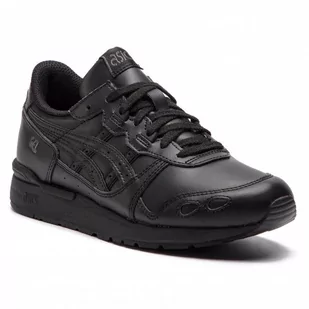 Buty Dziecięce ASICS Sneakersy Czarne Sportowe Czarne Skórzane Wygodne Lekkie Modne Stylowe 33,5 - Buty dla dziewczynek - miniaturka - grafika 1