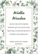 Etykiety do drukarek - Etykiety personalizowane na butelkę z Wódką Weselną - 9 szt. - miniaturka - grafika 1
