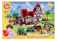Klocki - Elefun Metropolis XXL Farma Klocki 2084 elementów - miniaturka - grafika 1