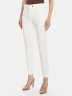Spodnie damskie - Rinascimento Chinosy CFC0126225003 Biały Slim Fit - miniaturka - grafika 1