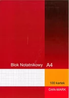 Wkłady do segregatora - INTERDRUK Blok notatnikowy A4/100 kratka - miniaturka - grafika 1