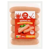 Kiełbasa i wędliny - Carrefour Classic Serdelki wieprzowe z szynki 300 g - miniaturka - grafika 1