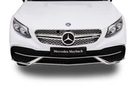 Pojazdy elektryczne dla dzieci - Dziecięce Auto na Akumulator Licencja Mercedes Maybach S650 BIAŁY - miniaturka - grafika 1