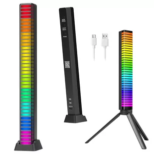 Redleaf Equalizer RGB 32LED 3d czarny RL3043 - Systemy inteligentnych domów - miniaturka - grafika 2