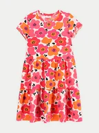 Sukienki i spódniczki dla dziewczynek - Coccodrillo Sukienka dzianinowa WC5129203VGA Różowy Regular Fit - miniaturka - grafika 1
