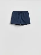 Spodenki damskie - Reserved - Gładkie szorty plażowe - granatowy - miniaturka - grafika 1
