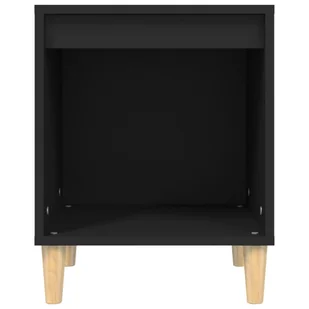 Lumarko Szafka nocna, czarny, 40x35x50 cm, materiał drewnopochodny - Szafki nocne - miniaturka - grafika 6