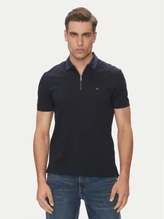 Tommy Hilfiger Polo MW0MW38473 Granatowy Regular Fit - Koszulki męskie - miniaturka - grafika 1