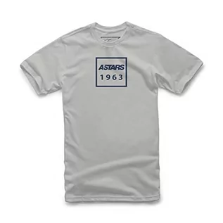 Koszulki męskie - Alpinestars Box koszulka męska z krótkim rękawem, srebrny, XL - grafika 1