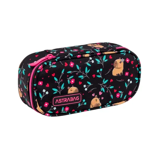 Piórnik Saszetka Z Wewnętrzną Klapką Flower Capy Kapibara Astrabag