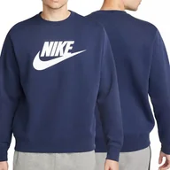 Bluzy męskie - Nike Sportswear bluza męska granatowa ocieplana DQ4912-410 S - miniaturka - grafika 1