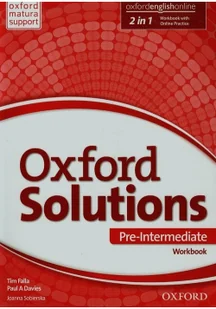 Oxford JĘZYK ANGIELSKI OXFORD SOLUTIONS PRE-INTERMEDIATE ĆWICZENIA LO Joanna Sobierska - Pomoce naukowe - miniaturka - grafika 2