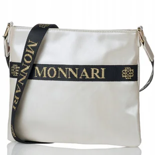 TOREBKA LISTONOSZKA MONNARI PIKOWANA PERŁOWA - Torebki damskie - miniaturka - grafika 1