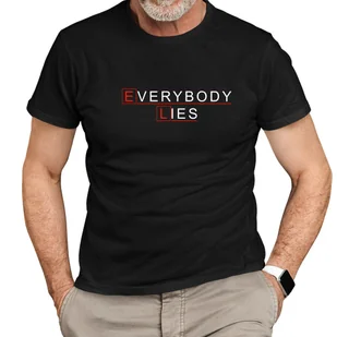 Everybody lies - męska koszulka dla fanów serialu Dr House - Koszulki męskie - miniaturka - grafika 1