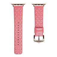 Akcesoria do smartwatchy - Dux Ducis Strap skórzany pasek do Watch 7 / 6 / 5 / 4 / 3 / 2 / SE (45 / 44 / 42mm) opaska bransoleta bransoletka z naturalnej skóry czerwony (Enland Version) - miniaturka - grafika 1