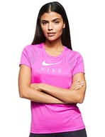 Koszulki i topy damskie - Nike T-shirt damski W Nk Run Top Ss Gx czarny Czarny/czarny/(bia?y) X-L - miniaturka - grafika 1