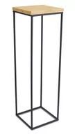 Kwietniki - Kwietnik metalowy z drewnem 80 cm : Wzór - Wzór 2 - miniaturka - grafika 1