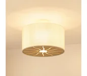 Lampy sufitowe - Brilagi - Żyrandol natynkowy COUNTRY ROLLER 1xE27/15W/230V śr. 45 cm kremowy - miniaturka - grafika 1