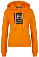 Bluzy damskie - Fila Bluza damska Tours z kapturem, Tangelo, 3XL - miniaturka - grafika 1