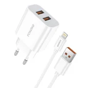 Ładowarki do telefonów - Ładowarka dual USB Foneng EU45 iPhone - miniaturka - grafika 1