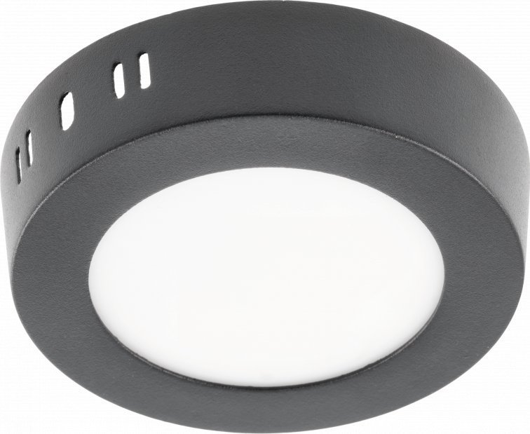 Lampa sufitowa GTV Oprawa Led Oris Plus Czarny 7W 560Lm 4000K 240V Natynkowa Ip20 120Szt Ld-Orn07W-Nbp-10 Gtv