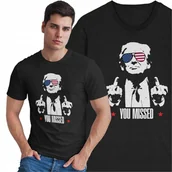 Koszulki męskie - Koszulka Prezydent Donald Trump You Missed Stany Zjednoczone Ameryki USA - miniaturka - grafika 1