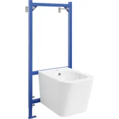 Stelaże i zestawy podtynkowe do WC - Mexen zestaw podtynkowy bidetowy stelaż Fenix B z bidetem Teo, biały - miniaturka - grafika 1