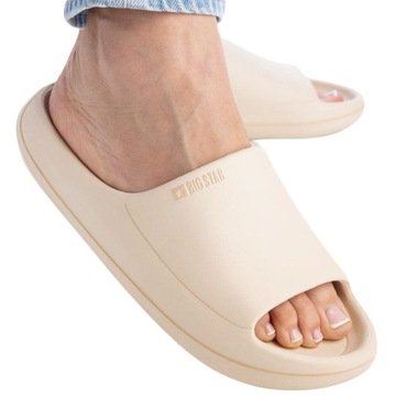 Klapki Damskie Big Star Piankowa Wkładka Gumowe