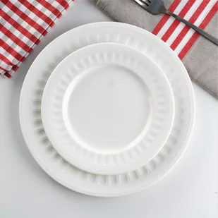 Serwis Obiadowy Na 6 Osób Porcelanowy Mesyna White Villa Italia - Serwisy obiadowe - miniaturka - grafika 1