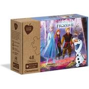 Puzzle - Clementoni Puzzle 3x48 Play For Future Frozen 2 - miniaturka - grafika 1