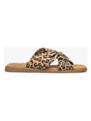 Klapki i japonki damskie - Unisa Skórzane klapki w kolorze brązowym - miniaturka - grafika 1